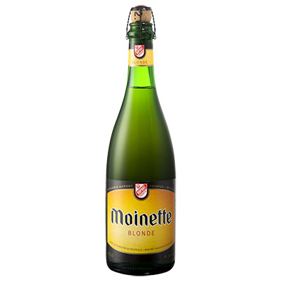 5410702000119 Moinette Blonde - 75cl Bier met nagisting in de fles