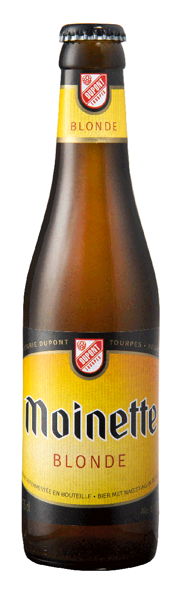 5410702000133 Moinette Blonde 33cl - Packshot officiel bouteille haute définition Brasserie Dupont